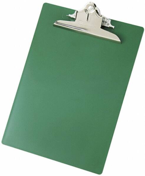 Saunders - 13 Inch Long x 9 Inch Wide x 1-3/4 Inch High, Clip Board - Green - Makers Industrial Supply