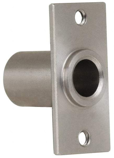 Gibraltar - 5/16" Pin Diam, #6-32 Mounting Hole, Rectangle Flange, Stainless Steel Quick Release Pin Receptacle - 1" Between Mount Hole Center, 0.783" Depth, 15/32" Diam, Grade 303 - Makers Industrial Supply