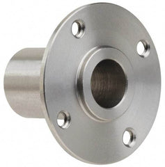 Gibraltar - 3/8" Pin Diam, #6-32 Mounting Hole, Round Flange, Stainless Steel Quick Release Pin Receptacle - 1" Between Mount Hole Center, 0.913" Depth, 9/16" Diam, Grade 303 - Makers Industrial Supply