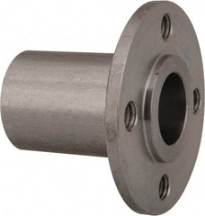 Gibraltar - 1/2" Pin Diam, #10-32 Mounting Hole, Round Flange, Stainless Steel Quick Release Pin Receptacle - 1-1/8" Between Mount Hole Center, 1.195" Depth, 3/4" Diam, Grade 303 - Makers Industrial Supply