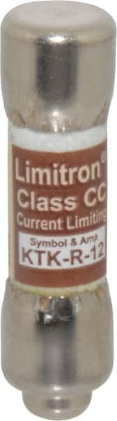 Cooper Bussmann - 600 VAC, 12 Amp, Fast-Acting General Purpose Fuse - Fuse Holder Mount, 1-1/2" OAL, 200 at AC (RMS) kA Rating, 13/32" Diam - Makers Industrial Supply