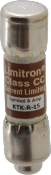 Cooper Bussmann - 600 VAC, 15 Amp, Fast-Acting General Purpose Fuse - Fuse Holder Mount, 1-1/2" OAL, 200 at AC (RMS) kA Rating, 13/32" Diam - Makers Industrial Supply