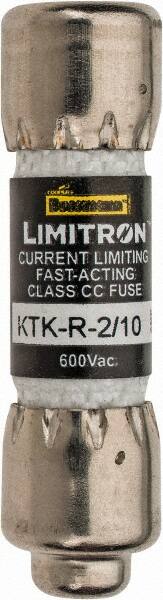 Cooper Bussmann - 600 VAC, 0.2 Amp, Fast-Acting General Purpose Fuse - Fuse Holder Mount, 1-1/2" OAL, 200 at AC (RMS) kA Rating, 13/32" Diam - Makers Industrial Supply