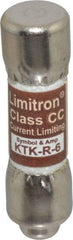 Cooper Bussmann - 600 VAC, 6 Amp, Fast-Acting General Purpose Fuse - Fuse Holder Mount, 1-1/2" OAL, 200 at AC (RMS) kA Rating, 13/32" Diam - Makers Industrial Supply