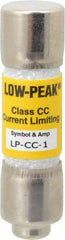 Cooper Bussmann - 300 VDC, 600 VAC, 1 Amp, Time Delay General Purpose Fuse - Fuse Holder Mount, 1-1/2" OAL, 20 at DC, 200 at AC (RMS) kA Rating, 13/32" Diam - Makers Industrial Supply