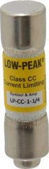 Cooper Bussmann - 300 VDC, 600 VAC, 1.25 Amp, Time Delay General Purpose Fuse - Fuse Holder Mount, 1-1/2" OAL, 20 at DC, 200 at AC (RMS) kA Rating, 13/32" Diam - Makers Industrial Supply