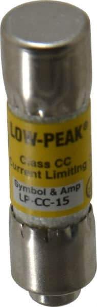 Cooper Bussmann - 150 VDC, 600 VAC, 15 Amp, Time Delay General Purpose Fuse - Fuse Holder Mount, 1-1/2" OAL, 20 at DC, 200 at AC (RMS) kA Rating, 13/32" Diam - Makers Industrial Supply