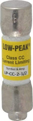 Cooper Bussmann - 300 VDC, 600 VAC, 2.5 Amp, Time Delay General Purpose Fuse - Fuse Holder Mount, 1-1/2" OAL, 20 at DC, 200 at AC (RMS) kA Rating, 13/32" Diam - Makers Industrial Supply