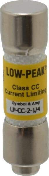 Cooper Bussmann - 300 VDC, 600 VAC, 2.25 Amp, Time Delay General Purpose Fuse - Fuse Holder Mount, 1-1/2" OAL, 20 at DC, 200 at AC (RMS) kA Rating, 13/32" Diam - Makers Industrial Supply