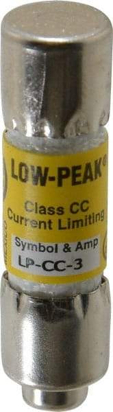 Cooper Bussmann - 150 VDC, 600 VAC, 3 Amp, Time Delay General Purpose Fuse - Fuse Holder Mount, 1-1/2" OAL, 20 at DC, 200 at AC (RMS) kA Rating, 13/32" Diam - Makers Industrial Supply