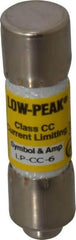 Cooper Bussmann - 150 VDC, 600 VAC, 6 Amp, Time Delay General Purpose Fuse - Fuse Holder Mount, 1-1/2" OAL, 20 at DC, 200 at AC (RMS) kA Rating, 13/32" Diam - Makers Industrial Supply