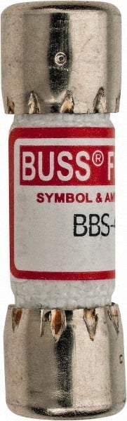 Cooper Bussmann - 600 VAC, 0.4 Amp, Fast-Acting General Purpose Fuse - Fuse Holder Mount, 1-3/8" OAL, 10 at AC kA Rating, 13/32" Diam - Makers Industrial Supply