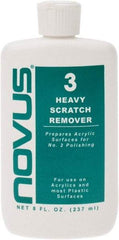 Novus - 8 Ounce Bottle Scratch Remover for Plastic - Heavy Scratch Remover - Makers Industrial Supply