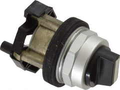 Eaton Cutler-Hammer - 30-1/2mm Mount Hole, 3 Position, Knob Operated, Selector Switch Only - Black, Maintained (MA) - Maintained (MA) - Maintained (MA), Nonilluminated, Oil and Watertight - Makers Industrial Supply