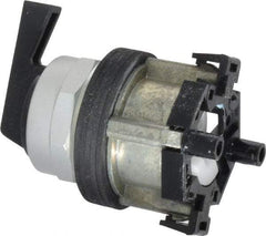 Eaton Cutler-Hammer - 30-1/2mm Mount Hole, 3 Position, Lever Operated, Selector Switch Only - Black, Momentary (MO) - Maintained (MA) - Momentary (MO), Nonilluminated, Oil and Watertight - Makers Industrial Supply