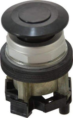 Eaton Cutler-Hammer - 30-1/2mm Mount Hole, Extended Mushroom Head, Pushbutton Switch Only - Round, Black Pushbutton, Nonilluminated, Maintained (MA), Corrosion Resistant, Oiltight and Watertight - Makers Industrial Supply