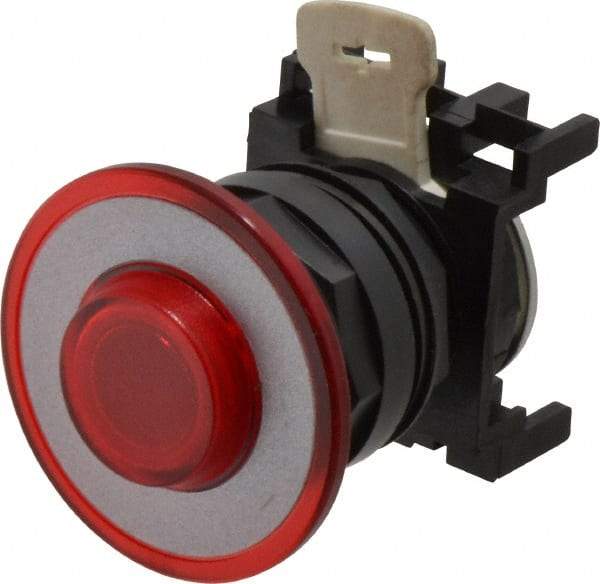 Eaton Cutler-Hammer - Pushbutton Switch Operator - Red, Round Button, Illuminated - Makers Industrial Supply