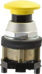 Eaton Cutler-Hammer - 30-1/2mm Mount Hole, Extended Mushroom Head, Pushbutton Switch - Yellow Pushbutton, Nonilluminated, Momentary (MO) - Makers Industrial Supply