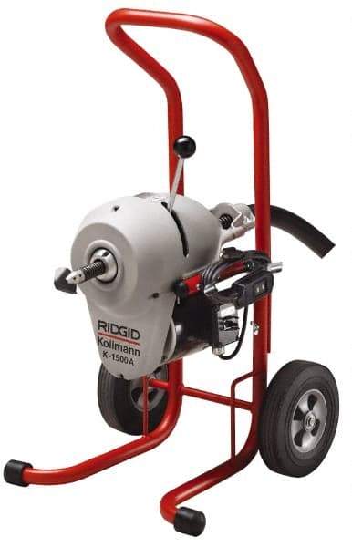 Ridgid - Electric Battery Drain Cleaning Machine - For 3" to 8" Pipe, 710 Max RPM - Makers Industrial Supply