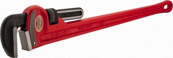 Ridgid - 36" Cast Iron & Steel Straight Pipe Wrench - 5" Pipe Capacity - Makers Industrial Supply