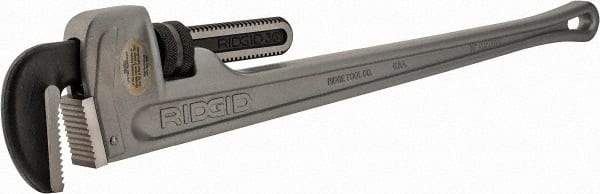 Ridgid - 36" Aluminum Straight Pipe Wrench - 5" Pipe Capacity - Makers Industrial Supply