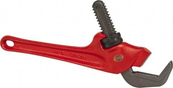 Ridgid - 9-1/2" Steel Offset Hex Pipe Wrench - 2-5/8" Pipe Capacity - Makers Industrial Supply