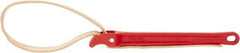 Ridgid - 2" Max Pipe Capacity, 30" Long, Strap Wrench - 5-1/2" Actual OD, 11-3/4" Handle Length - Makers Industrial Supply