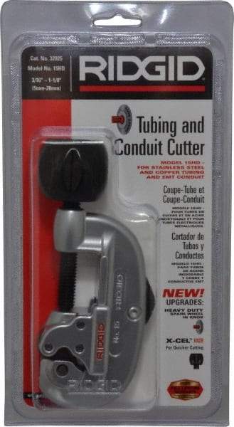 Ridgid - 3/16" to 1-1/8" Pipe Capacity, Tube Cutter - Cuts Copper, Aluminum, Brass - Makers Industrial Supply