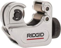 Ridgid - 1/8" to 5/8" Pipe Capacity, Mini Tube Cutter - Cuts Copper, Aluminum, Brass, Plastic - Makers Industrial Supply