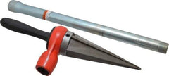 Ridgid - 1/8 to 2 Pipe Capacity, Straight Pipe Reamer with Handle - Cuts Metallic Tubing - Makers Industrial Supply