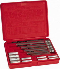 Ridgid - 20 Piece Screw Extractor & Drill Set - Plastic Set Box - Makers Industrial Supply