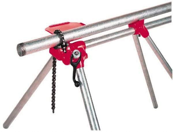 Ridgid - 1/8" to 5" Pipe Capacity, Top Screw Stand Chain Vise - Makers Industrial Supply