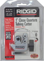 Ridgid - 1/4" to 1-1/8" Pipe Capacity, Mini Tube Cutter - Cuts Copper, Aluminum, Brass, Plastic - Makers Industrial Supply