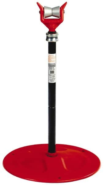 Ridgid - 6" Pipe Capacity, Adjustable Pipe Stand with Plain Support Head - 32" to 41" High, 2,500 Lb Capacity - Makers Industrial Supply