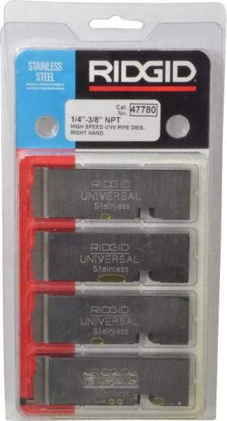 Ridgid - 1/4-18 - 3/8-18 NPT Thread, 12° Hook Angle, Right Hand, High Speed Steel Pipe Chaser - Ridgid 504A, 711, 713, 811A, 815A, 816, 817, 842 Compatibility - Exact Industrial Supply