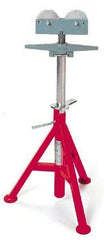 Ridgid - 12" Pipe Capacity, Adjustable Pipe Stand with 2 Roller Head - 32" to 55" High, 2,500 Lb Capacity - Makers Industrial Supply