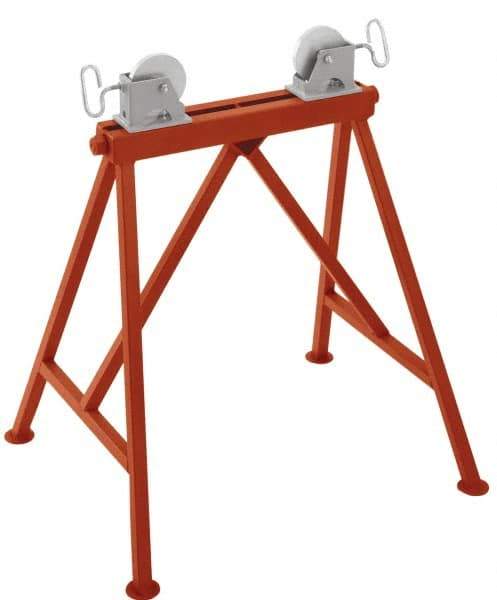 Ridgid - 1/4" to 36" Pipe Capacity, Adjustable Pipe Stand with 2 Adjustable Rollers - 2,500 Lb Capacity - Makers Industrial Supply