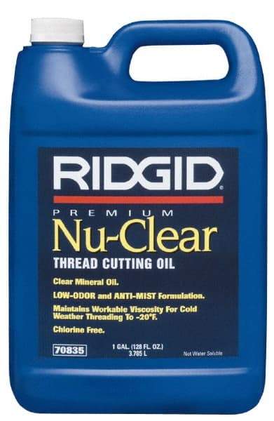 Ridgid - Nu Clear Cutting Oil - 1 Gallon Jug - Makers Industrial Supply