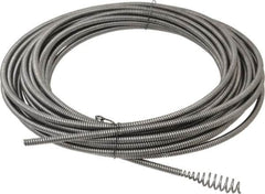 Ridgid - 5/16" x 50' Drain Cleaning Machine Cable - Bulb Auger, 3/4" to 1-1/2" Pipe, Use with Models K39, K40 & K50 - Makers Industrial Supply