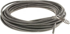 Ridgid - 5/16" x 50' Drain Cleaning Machine Cable - Drophead, 3/4" to 1-1/2" Pipe, Use with Models K39, K40 & K50 - Makers Industrial Supply