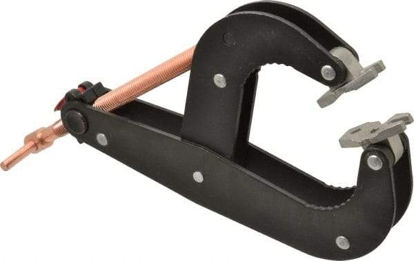 Gibraltar - 1,000 Lb, 6-1/2" Max Opening, 2-1/4" Open Throat Depth, 3-1/2" Closed Throat Depth, Cantilever Clamp - Steel Jaw, T-Handle, 11-1/2" OAL, 1-3/4" Max Width - Makers Industrial Supply