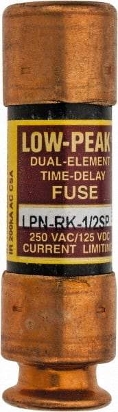 Cooper Bussmann - 125 VDC, 250 VAC, 0.5 Amp, Time Delay General Purpose Fuse - Fuse Holder Mount, 50.8mm OAL, 100 at DC, 300 at AC (RMS) kA Rating, 9/16" Diam - Makers Industrial Supply