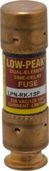 Cooper Bussmann - 125 VDC, 250 VAC, 1 Amp, Time Delay General Purpose Fuse - Fuse Holder Mount, 50.8mm OAL, 100 at DC, 300 at AC (RMS) kA Rating, 9/16" Diam - Makers Industrial Supply