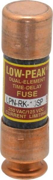 Cooper Bussmann - 125 VDC, 250 VAC, 10 Amp, Time Delay General Purpose Fuse - Fuse Holder Mount, 50.8mm OAL, 100 at DC, 300 at AC (RMS) kA Rating, 9/16" Diam - Makers Industrial Supply