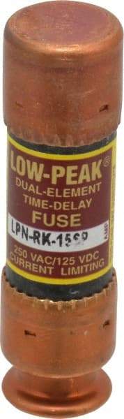 Cooper Bussmann - 125 VDC, 250 VAC, 15 Amp, Time Delay General Purpose Fuse - Fuse Holder Mount, 50.8mm OAL, 100 at DC, 300 at AC (RMS) kA Rating, 9/16" Diam - Makers Industrial Supply