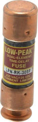 Cooper Bussmann - 125 VDC, 250 VAC, 30 Amp, Time Delay General Purpose Fuse - Fuse Holder Mount, 50.8mm OAL, 100 at DC, 300 at AC (RMS) kA Rating, 9/16" Diam - Makers Industrial Supply