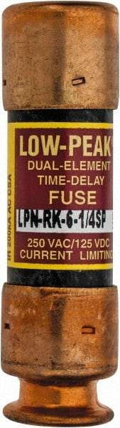 Cooper Bussmann - 125 VDC, 250 VAC, 6.25 Amp, Time Delay General Purpose Fuse - Fuse Holder Mount, 50.8mm OAL, 100 at DC, 300 at AC (RMS) kA Rating, 9/16" Diam - Makers Industrial Supply