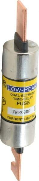 Cooper Bussmann - 250 VAC/VDC, 70 Amp, Time Delay General Purpose Fuse - Bolt-on Mount, 5-7/8" OAL, 100 at DC, 300 at AC (RMS) kA Rating, 1-1/16" Diam - Makers Industrial Supply