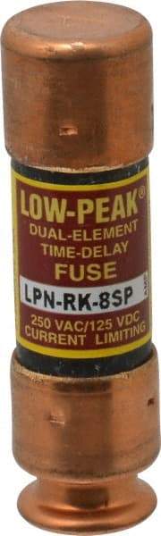 Cooper Bussmann - 125 VDC, 250 VAC, 8 Amp, Time Delay General Purpose Fuse - Fuse Holder Mount, 50.8mm OAL, 100 at DC, 300 at AC (RMS) kA Rating, 9/16" Diam - Makers Industrial Supply