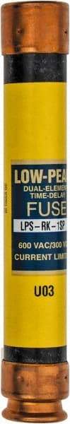 Cooper Bussmann - 300 VDC, 600 VAC, 1 Amp, Time Delay General Purpose Fuse - Fuse Holder Mount, 127mm OAL, 100 at DC, 300 at AC (RMS) kA Rating, 13/16" Diam - Makers Industrial Supply